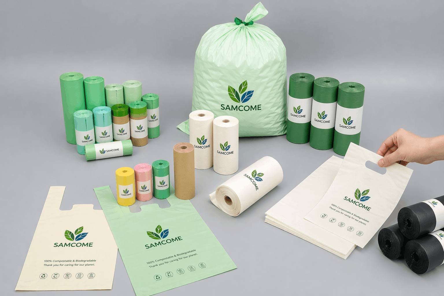 EN 13432 compostable packaging infographic showing certification requirements, industrial compostability, biodegradable material checks, and buyer verification points.